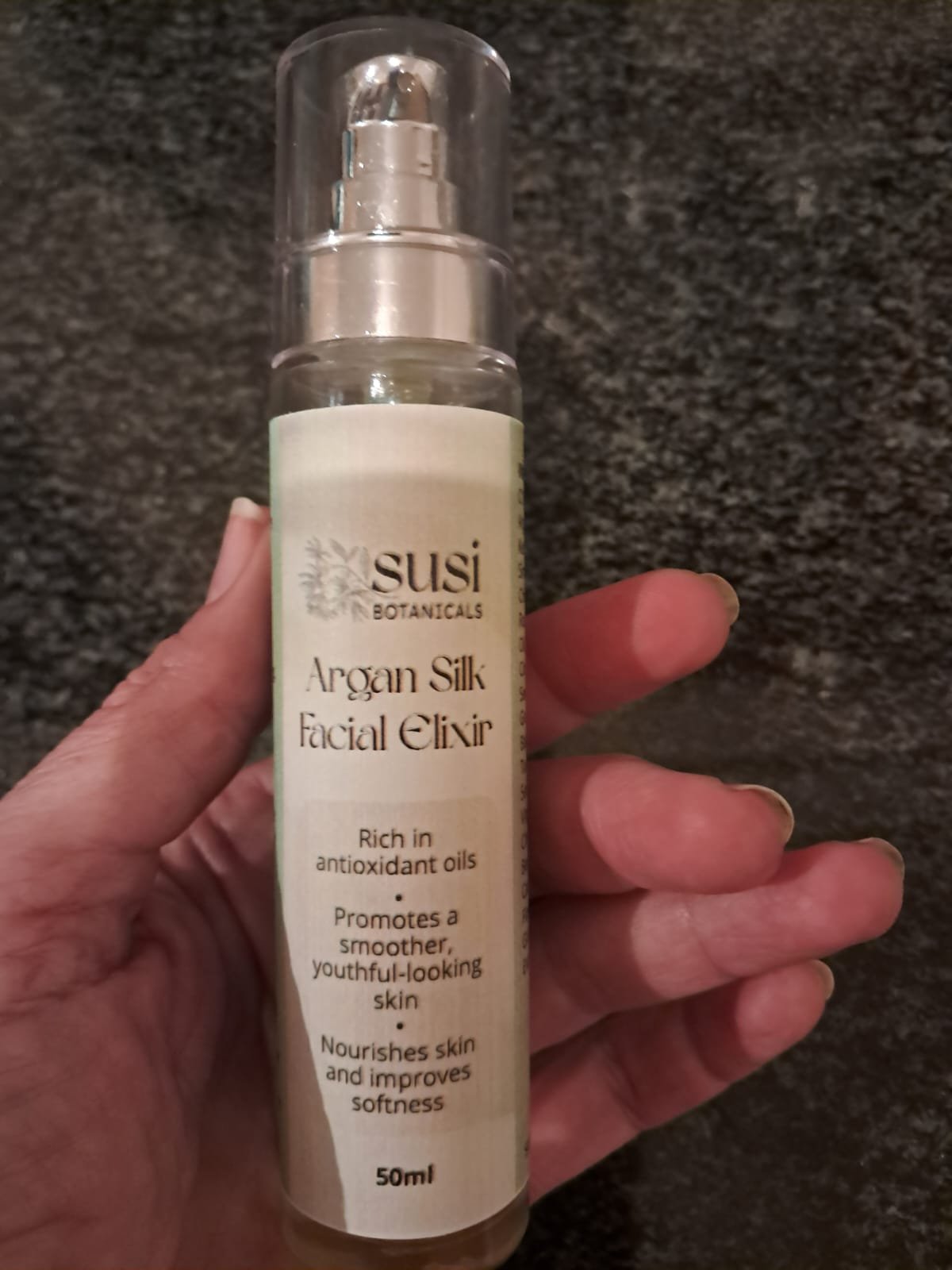 SuSi Botanicals Argan Silk Facial Elixir 50ml